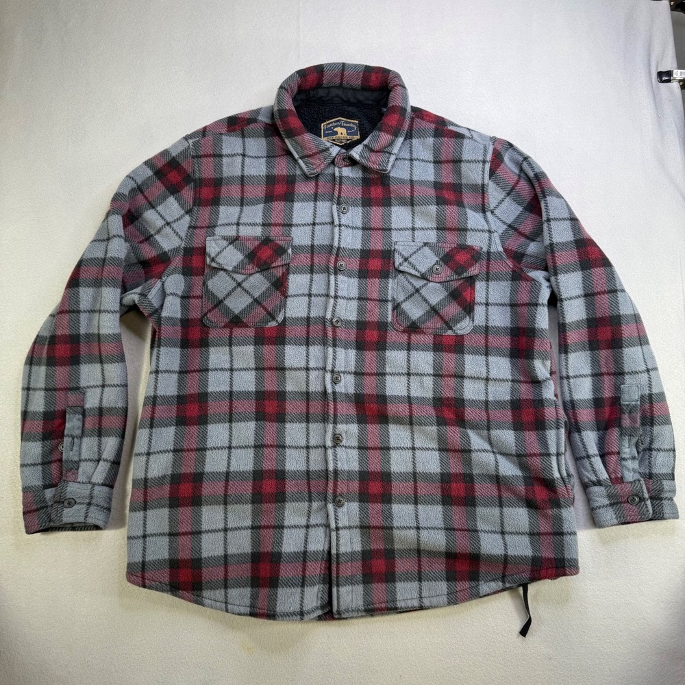 Freedom Foundry Flannel Fleece Lined Shirt Jacket‎ Plaid XXLEEG